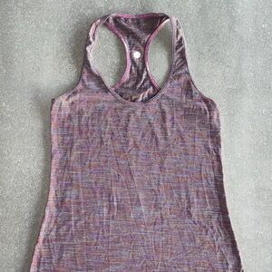 Lululemon Cool Racerback Athletic Tank Top. Space dye multicolor stripe